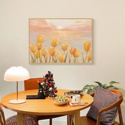 image-Tulip Cross Stitch Kit Flowers Embroidery 11CT Cotton Fabric