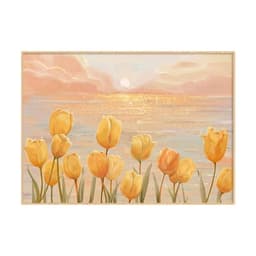 image-Tulip Cross Stitch Kit Flowers Embroidery 11CT Cotton Fabric