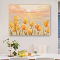 image-Tulip Cross Stitch Kit Flowers Embroidery 11CT Cotton Fabric