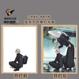 image-Gojo Satoru Jujutsu Kaisen Luminous Decorative Painting Night Light