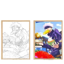 image-Gojo Satoru Jujutsu Kaisen Luminous Decorative Painting Night Light