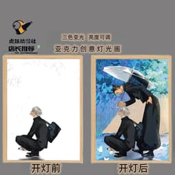 image-Gojo Satoru Jujutsu Kaisen Luminous Decorative Painting Night Light