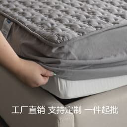 image-Jinfudi Quilted Cotton Fitted Sheet Mattress Protector 180cm