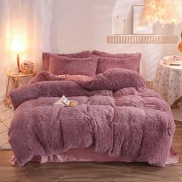 image-Mink Velvet 4-Piece Bedding Set Queen Matcha Green Quilt Cover