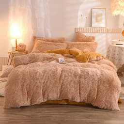 image-Mink Velvet 4-Piece Bedding Set Queen Matcha Green Quilt Cover