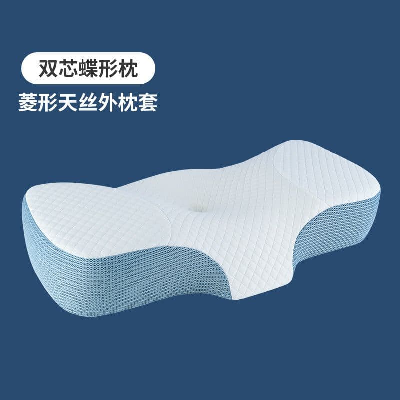 image-Steano Memory Foam Pillow Butterfly Shape Neck Support