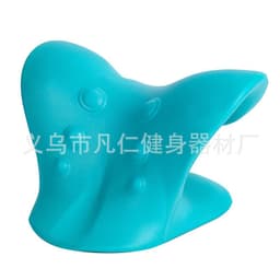 image-Cervical Neck Massage Traction Pillow C-Type EVA 6 Head Massager