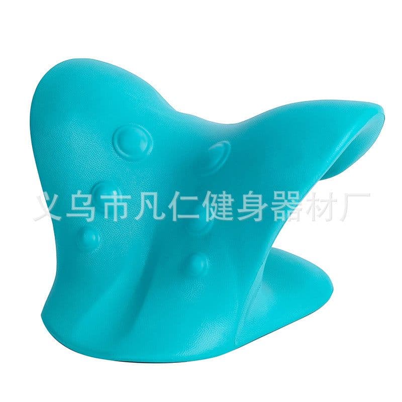 image-Cervical Neck Massage Traction Pillow C-Type EVA 6 Head Massager