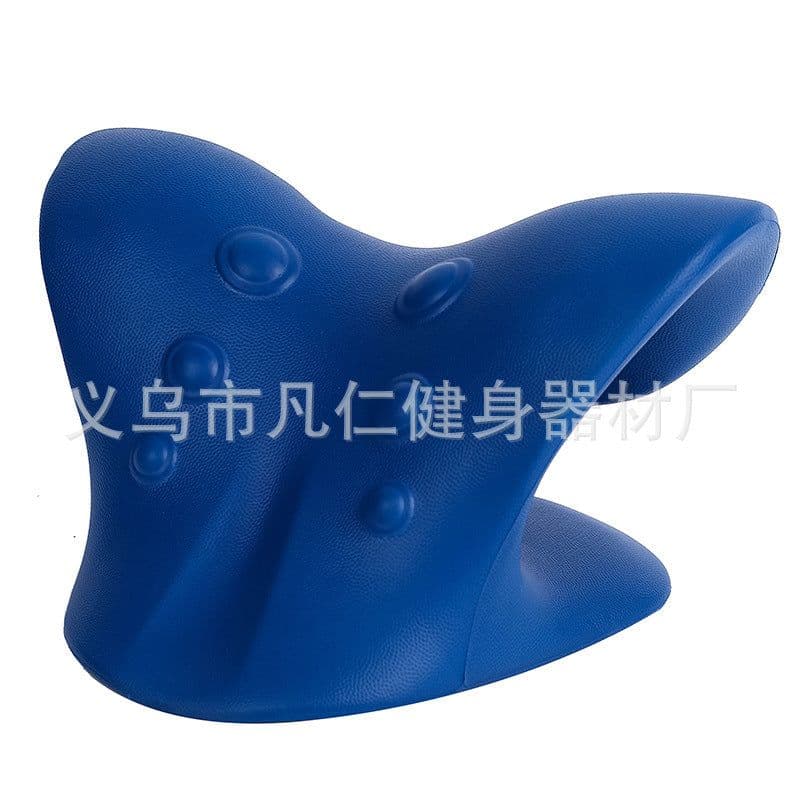 image-Cervical Neck Massage Traction Pillow C-Type EVA 6 Head Massager
