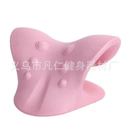 image-Cervical Neck Massage Traction Pillow C-Type EVA 6 Head Massager