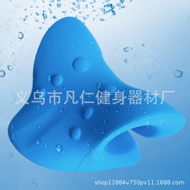 image-Cervical Neck Massage Traction Pillow C-Type EVA 6 Head Massager