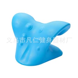 image-Cervical Neck Massage Traction Pillow C-Type EVA 6 Head Massager
