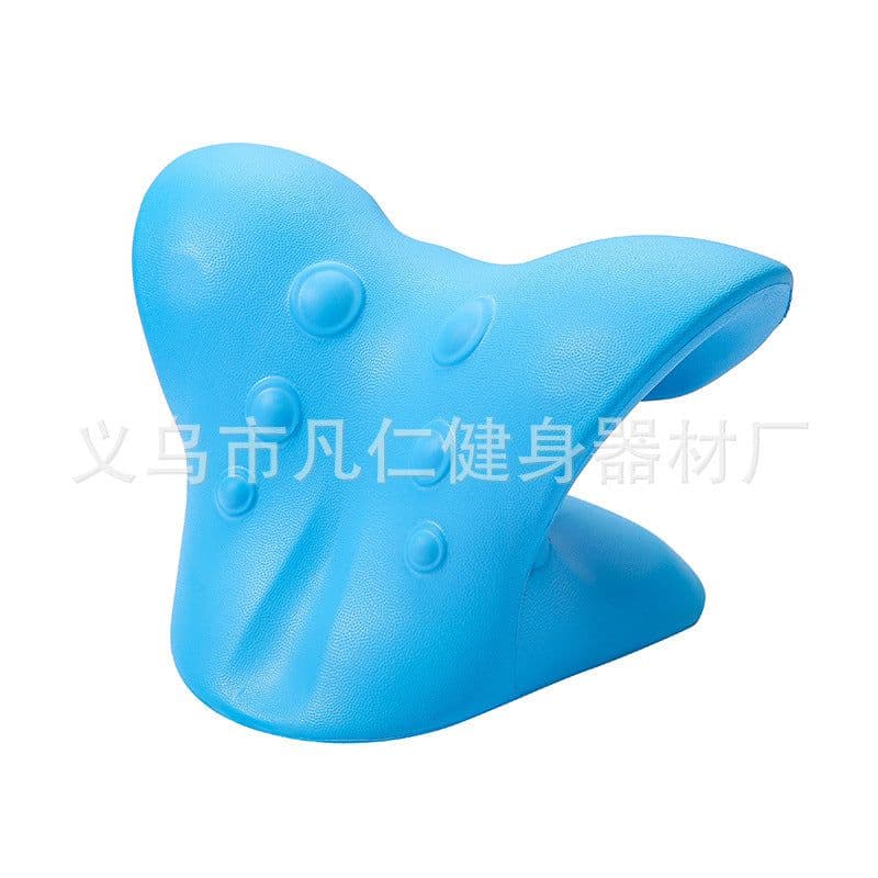 image-Cervical Neck Massage Traction Pillow C-Type EVA 6 Head Massager