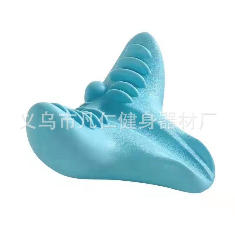 image-Cervical Neck Massage Traction Pillow C-Type EVA 6 Head Massager