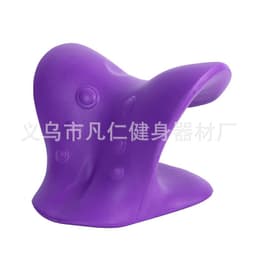image-Cervical Neck Massage Traction Pillow C-Type EVA 6 Head Massager
