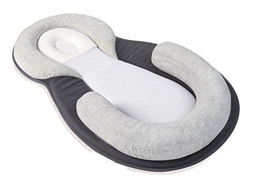 image-Baby Anti-Rollover U-Shaped Positioning Pillow Navy Blue