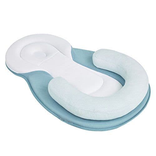 image-Baby Anti-Rollover U-Shaped Positioning Pillow Navy Blue