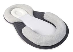 image-Baby Anti-Rollover U-Shaped Positioning Pillow Navy Blue