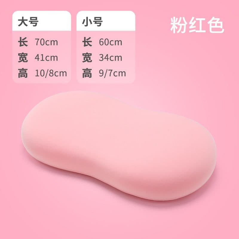 image-Stiano Memory Foam Cat Belly Pillow Oval Shape Adult Sleep Pillow
