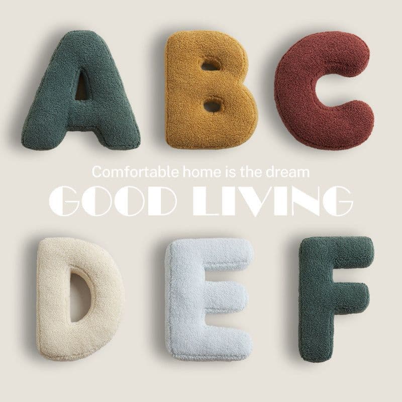 image-A bear ABC Letter Cushion Pillow Nordic Style Plush 30x38cm