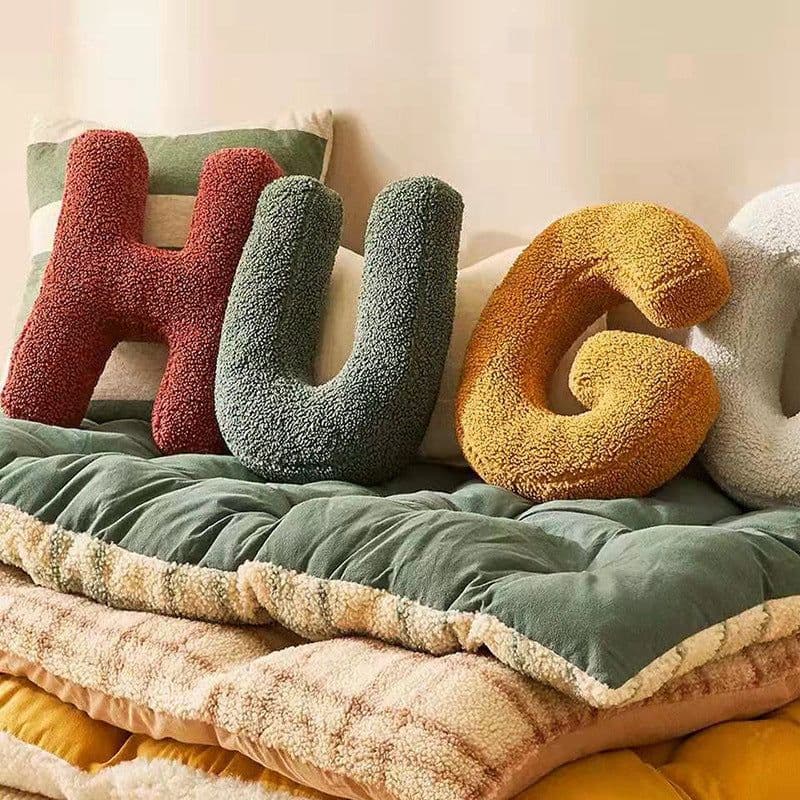 image-A bear ABC Letter Cushion Pillow Nordic Style Plush 30x38cm