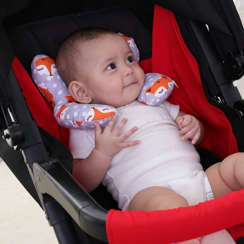 image-Baby U-Shaped Neck Pillow Cartoon Travel Car Seat Stroller