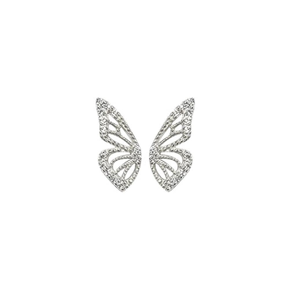 image-Diamond Butterfly Earrings