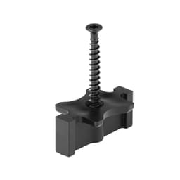 image-VEVOR 600PCS Hidden Deck Fasteners for Composite Decking Board, Universal Composite T Clips & Plastic Hidden Fasteners with Metal Screws,Polypropylene PP Clips Works with 0.26 inch Gaps, Black