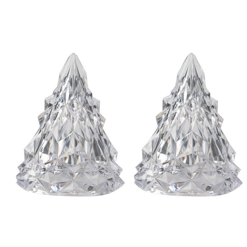 image-LED Acrylic Christmas Tree Night Light Decorative Mood Lamp