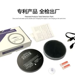 image-LED Car Cup Holder Coaster with Colorful Light Acrylic