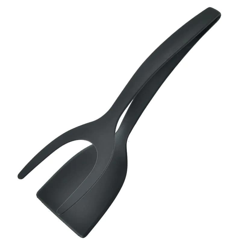 image-Nylon Pancake Spatula Egg Turner 2-in-1 Kitchen Tool