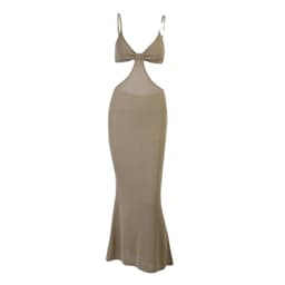 image-25477P Backless Sling Dress Hollow Out Long Elegant Sexy Dress