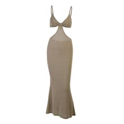 image-25477P Backless Sling Dress Hollow Out Long Elegant Sexy Dress