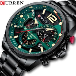 image-Curren 8395 Men's Quartz Watch Stainless Steel Sports Watch