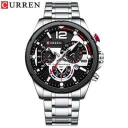 image-Curren 8395 Men's Quartz Watch Stainless Steel Sports Watch