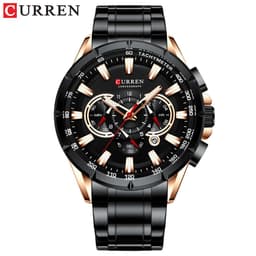 image-Curren 8363 Men's Quartz Watch Steel Band Business Calendar 48mm