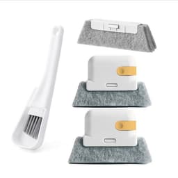 image-Window Groove Cleaning Brush with Scouring Pad Gap Tool