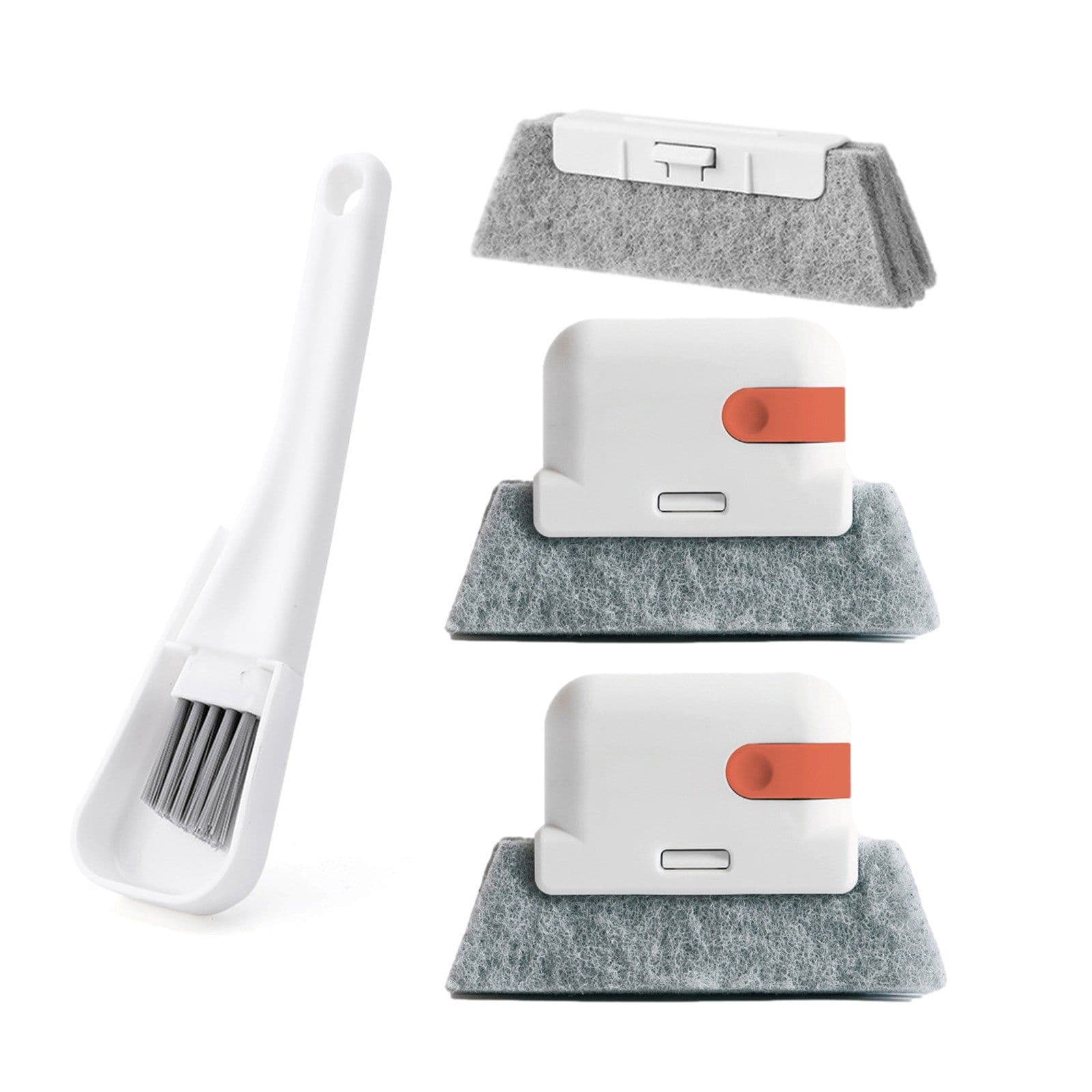 image-Window Groove Cleaning Brush with Scouring Pad Gap Tool