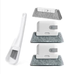 image-Window Groove Cleaning Brush with Scouring Pad Gap Tool