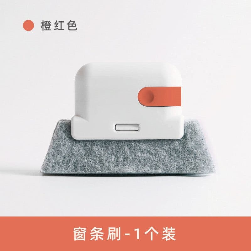 image-Window Groove Cleaning Brush with Scouring Pad Gap Tool