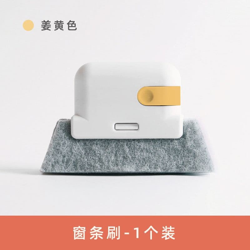 image-Window Groove Cleaning Brush with Scouring Pad Gap Tool