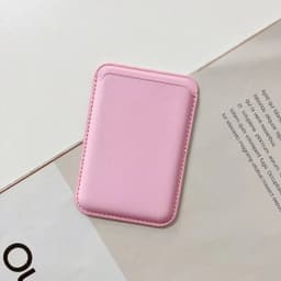 image-MagSafe Leather Card Holder for iPhone 12 13 Magnetic Wallet