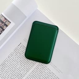 image-MagSafe Leather Card Holder for iPhone 12 13 Magnetic Wallet