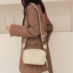 image-Women's PU Leather Crossbody Bag Small Square Shoulder Messenger Bag