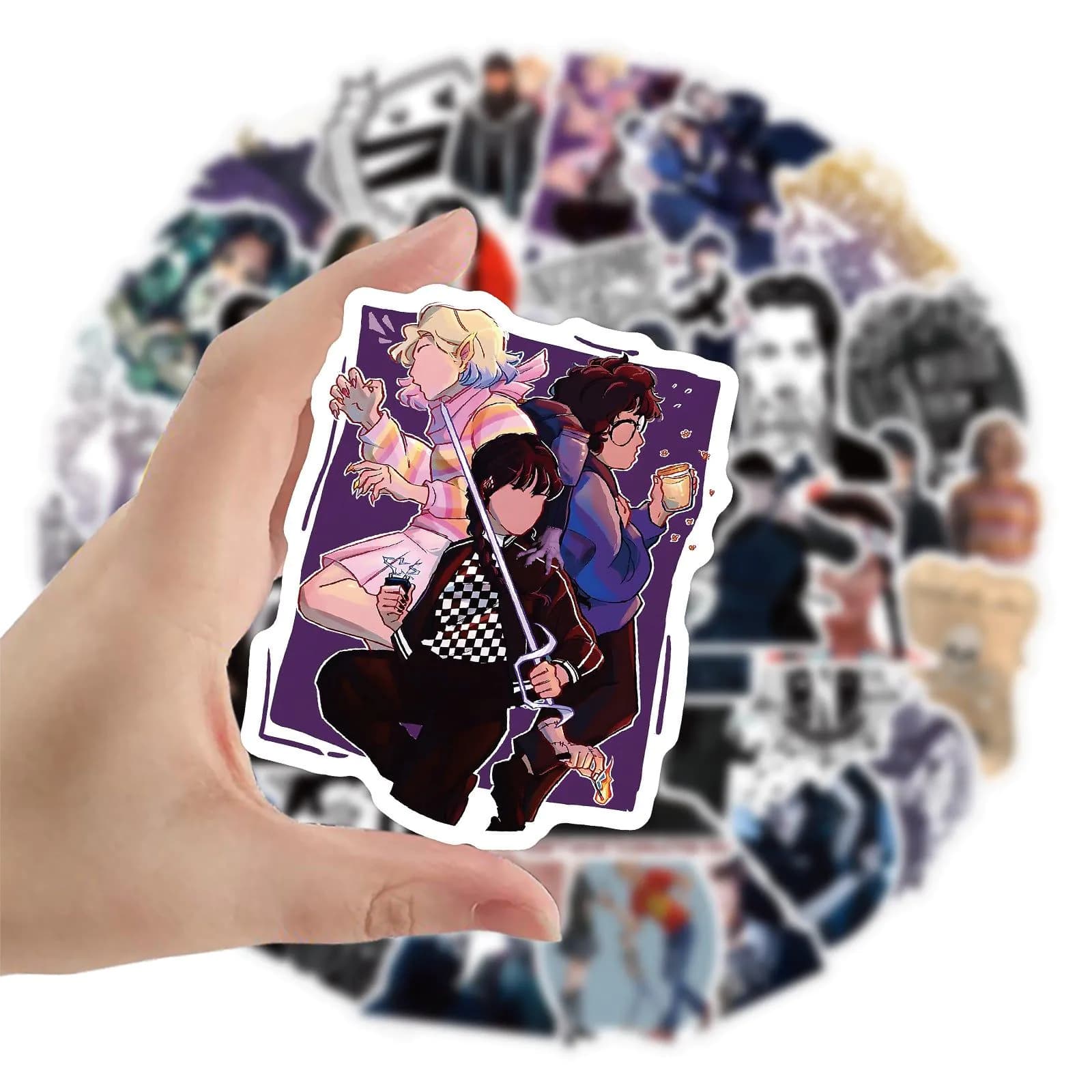 image-Wednesday TV Show Graffiti Stickers 50pcs Waterproof 4-6cm