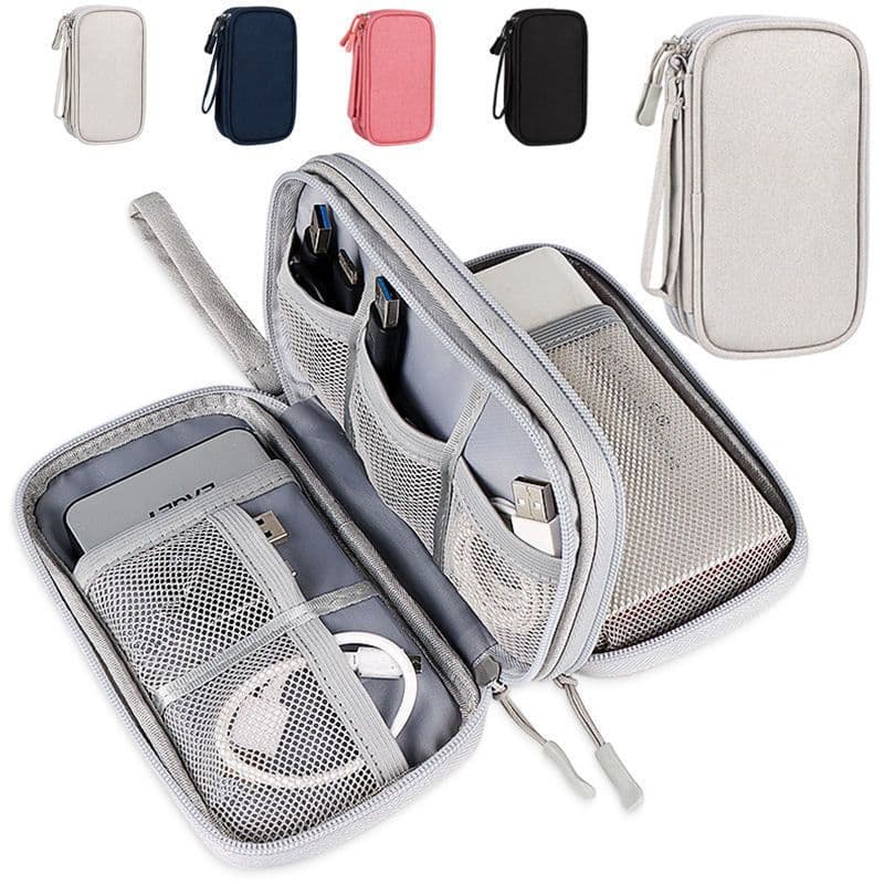 image-Travel Storage Bag for Digital Accessories and Cables - Black
