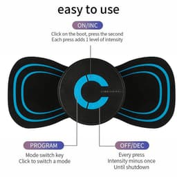image-EMS Cervical Spine Massage Patch Rechargeable Shoulder Neck Massager
