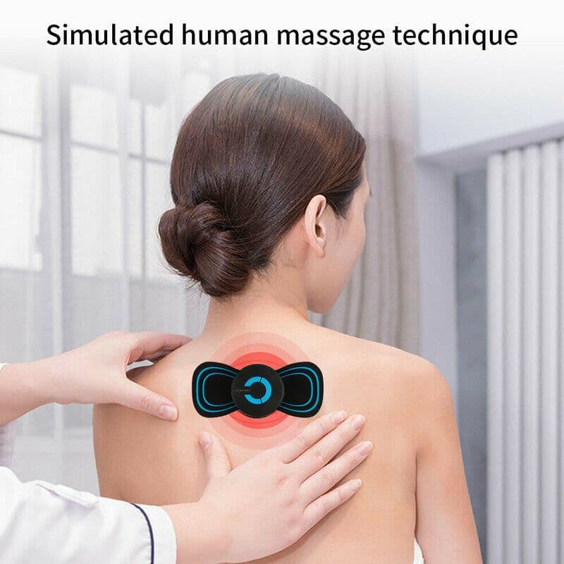image-EMS Cervical Spine Massage Patch Rechargeable Shoulder Neck Massager