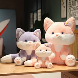 image-YZ BLUBLU TOY Purple Fox Plush Doll 50cm
