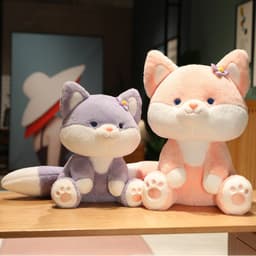 image-YZ BLUBLU TOY Purple Fox Plush Doll 50cm